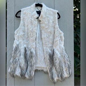 Bcbgmaxazria furry vest
